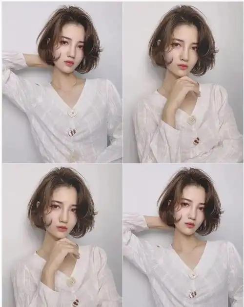 当下热门发型推荐短直发简单利落短卷发时尚百变