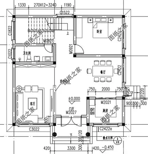 10米x12米自建房设计图,下一个建房的就是你