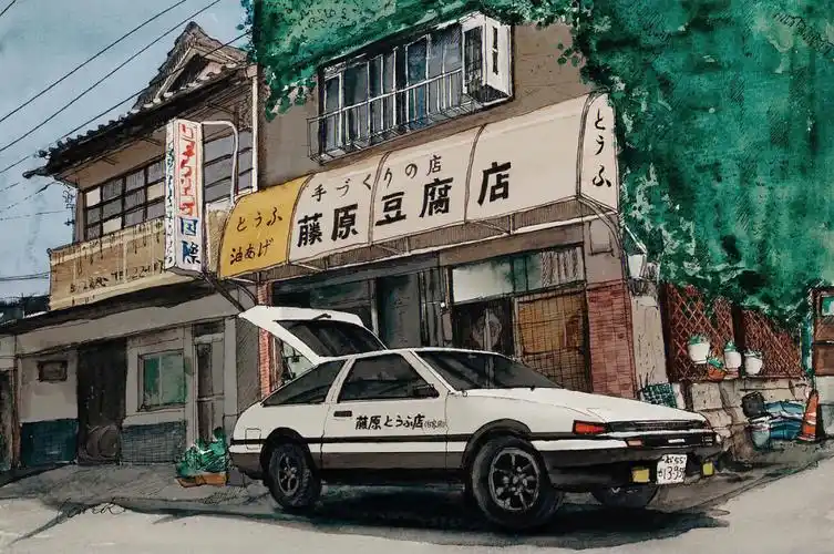 壁纸  #头文字d  #藤原豆腐店ae86