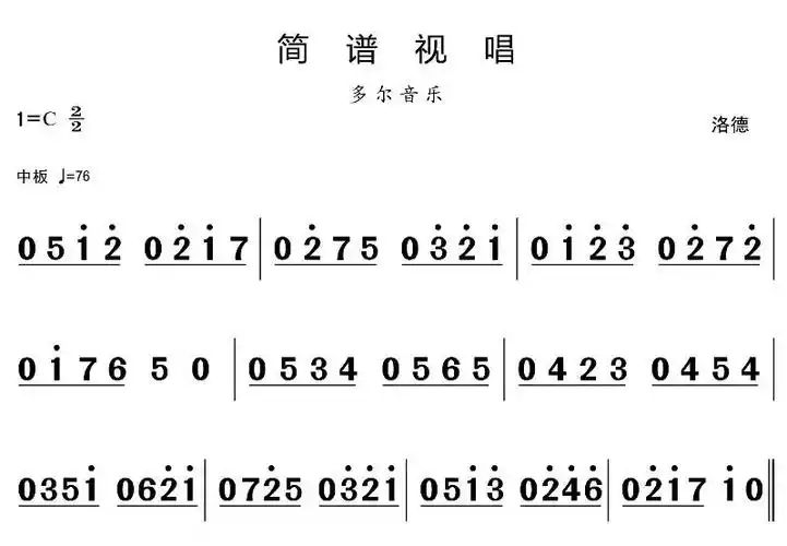 4月4日 | 每天一条简谱视唱(声乐爱好者专用)
