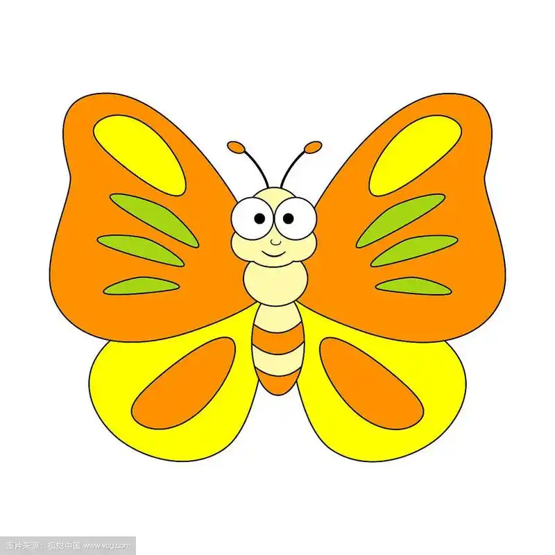可爱的卡通蝴蝶