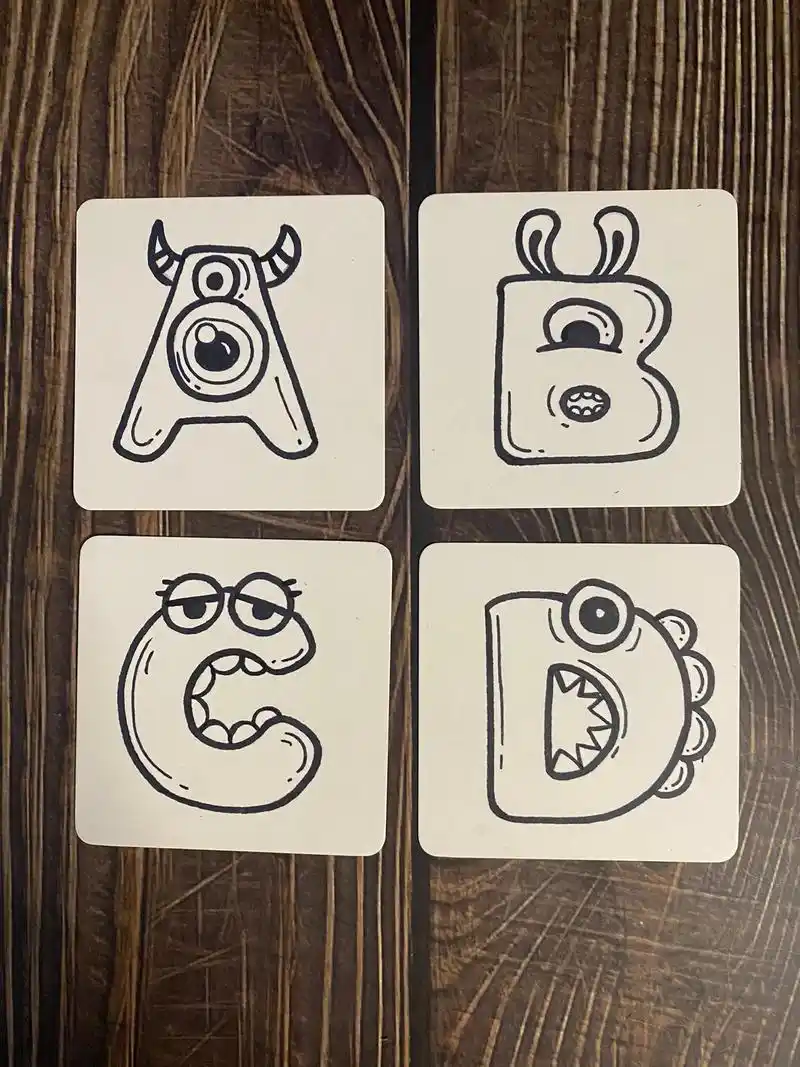 简笔画|26字母简笔画.#简笔画 #每日一画 #26个英文字 - 抖音