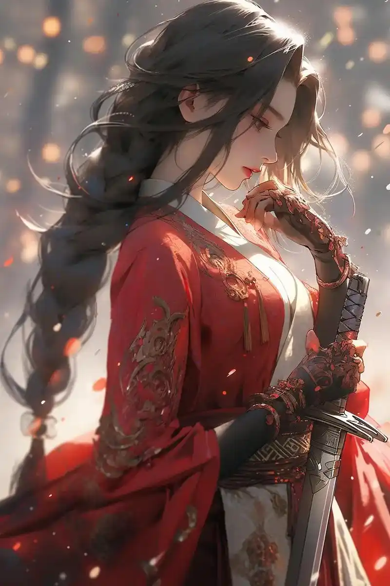 盛世美颜,闭上眼睛那一刹那,感知人剑合一#二次元 #古风 # - 抖音