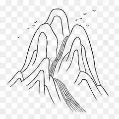 笔画详细教程简笔画风景溪流铅笔简笔画教程漂亮的山水风景简笔画大全