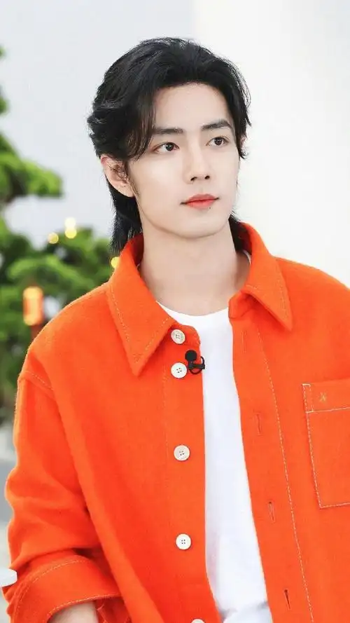 肖战##肖战橙色牛仔外套##微博之夜