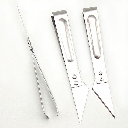 拔猪毛夹子鸡鸭拔毛器 厨房刺身三文鱼骨夹 拔鸡毛鹅毛两用镊子刀