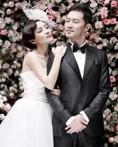 胡可沙溢婚纱照