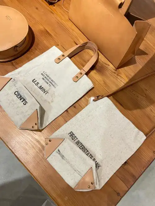 日本小众品牌做旧设计帆布包