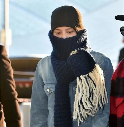 bigbang 权志龙同款秋冬加厚毛线帽子 个性保暖潮帽