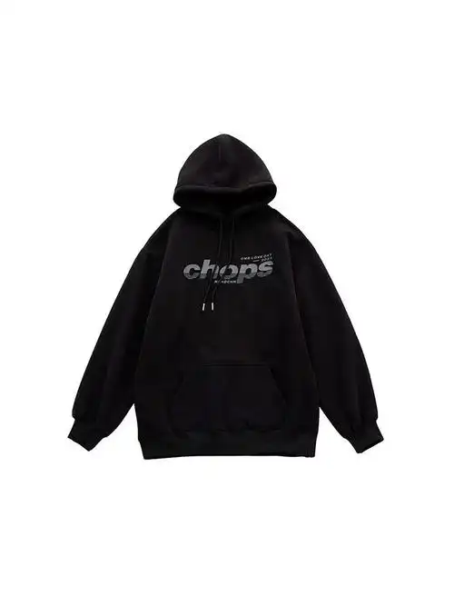 加绒刺绣连帽卫衣青少年学生加绒卫衣ins潮个性上衣秋冬爆款