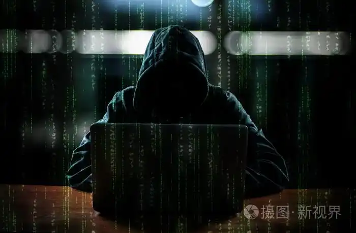 在他的电脑黑客