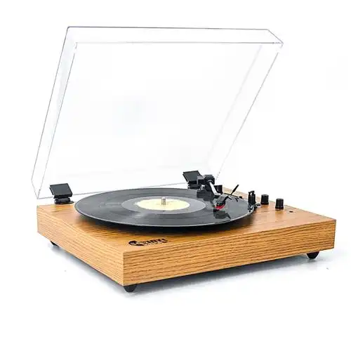 黑胶唱片机lp复古蓝牙音响现代一体式老式留声机电唱机盘压电唱头