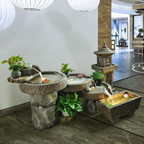 假山喷泉流水摆件鱼池造景阳台庭院室内装饰循环水系景观盆景优惠券