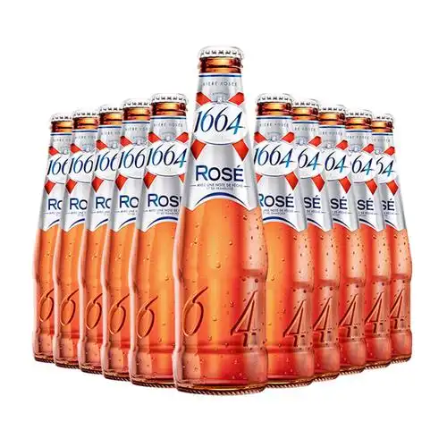 1664啤酒玫瑰法国进口精酿桃红rose水果果味啤酒