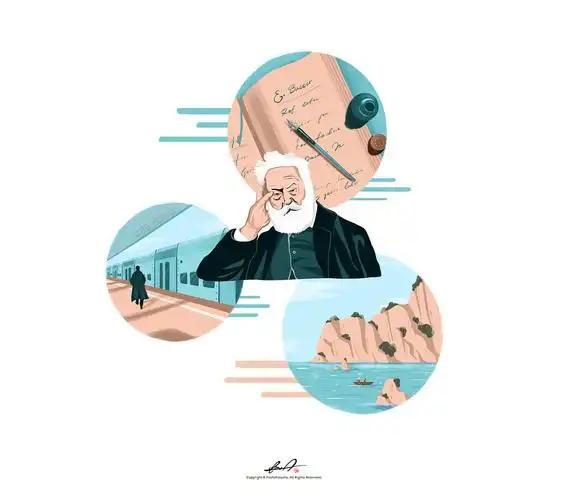 到邻国避难的时候,他的护照上的名字不再是大名鼎鼎的维克多·雨果