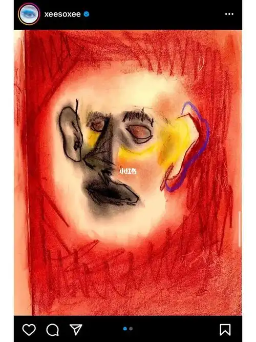 我看到了这位女孩子的画跟崔雪莉的画一摸一样泪目希望不要走她的路