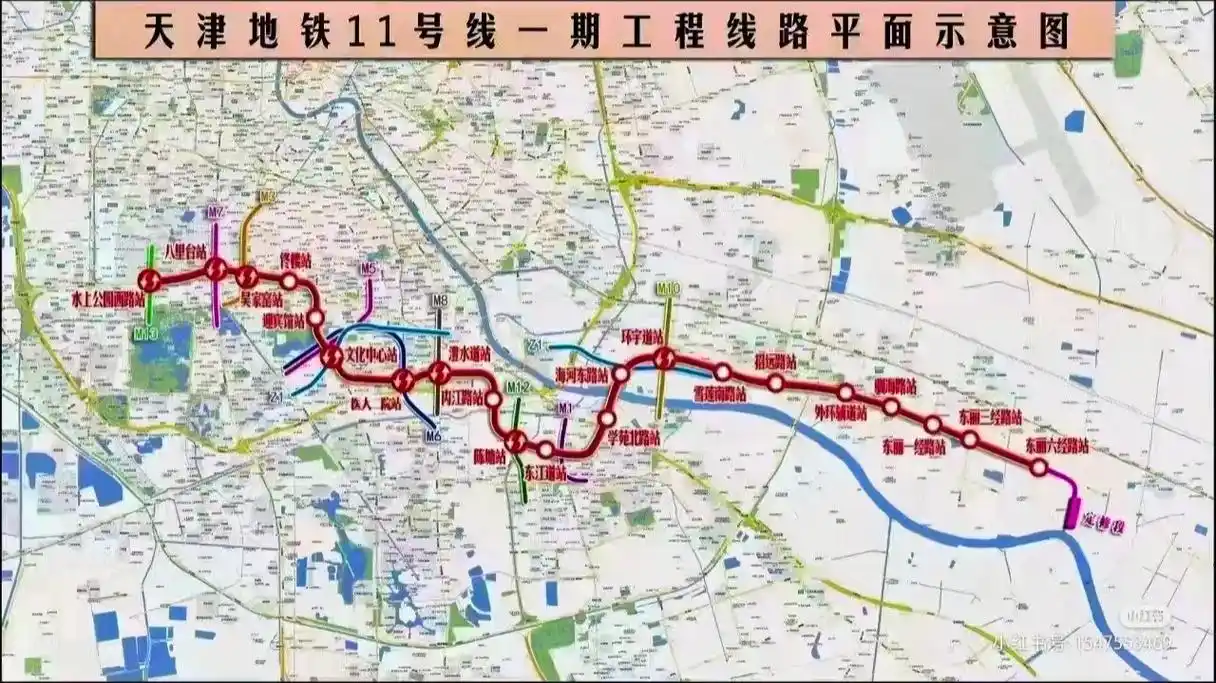 天津地铁11号线车站 线路走向 换乘站点#规划建设 #城市规 - 抖音