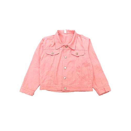 2018黄明昊同款衣服justin粉红色女装显高短款牛仔外套新品上衣