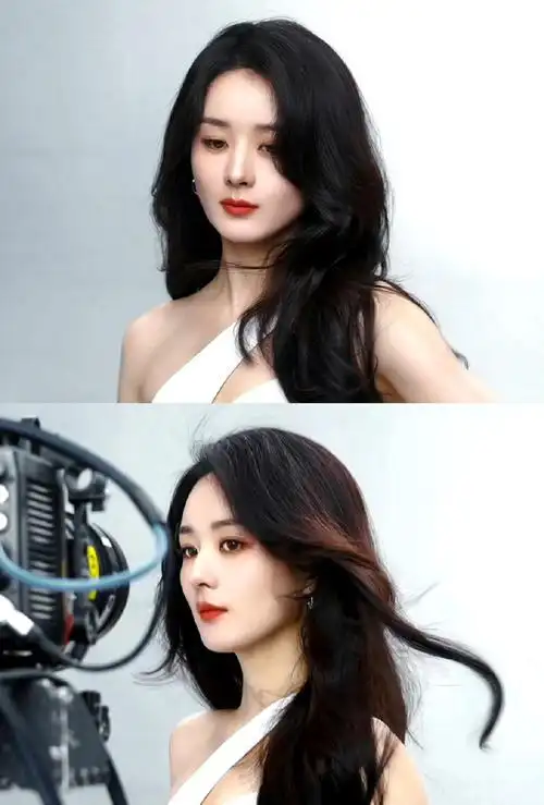 好一头秀发,复古又飒爽,气场超强!又是被@赵丽颖硬控的一天!