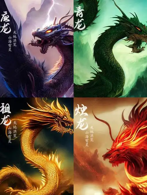 数字艺术  #国风  #国潮插画  #我是国风守护人  #祖龙  #应龙