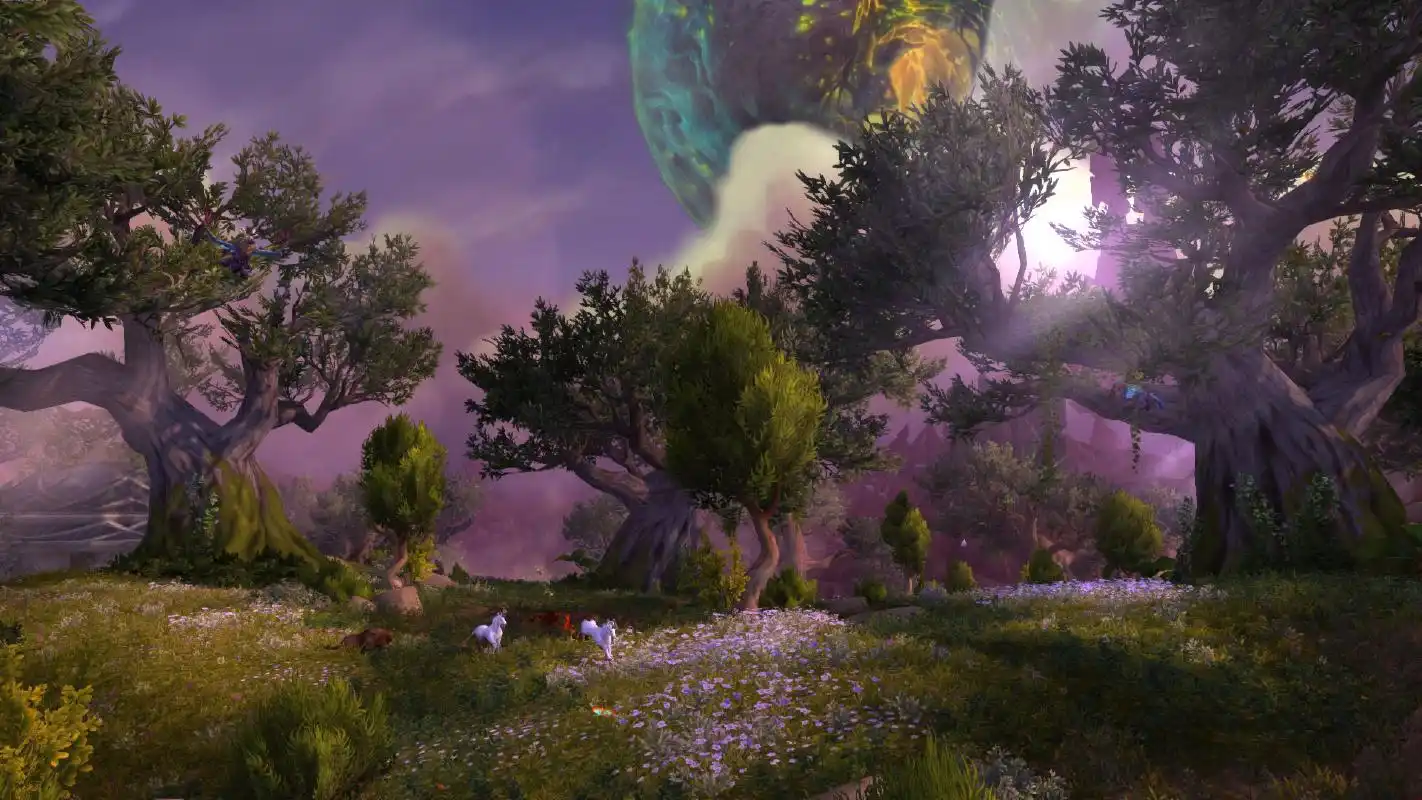 德莱尼妹子猎人和她宝宝的艾泽拉斯游记