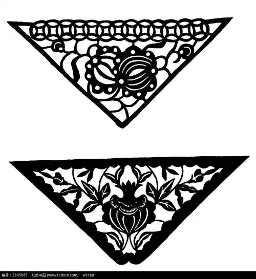 三角剪纸作品图片大全