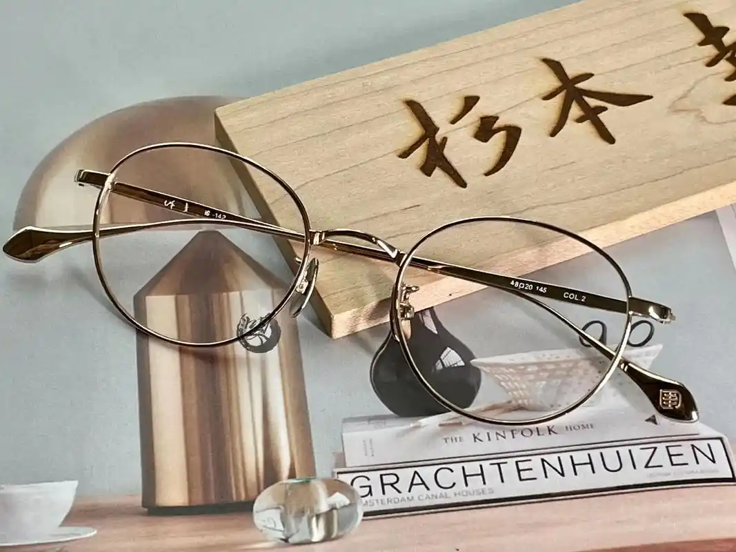 复古文艺的金色眼镜 杉本圭.【杉本圭ks-142n 】 7415 - 抖音