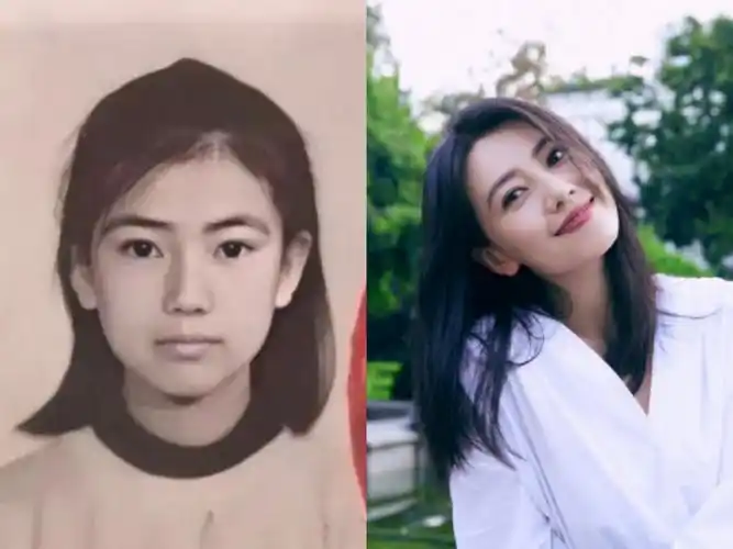 高圆圆真是从小美到大小时候证件照曝光网友真香