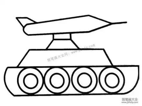 东风导弹41简笔画