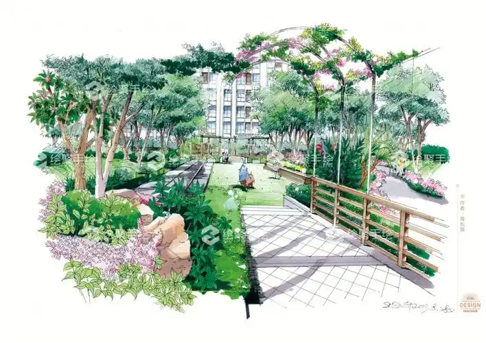 三种风格的景观手绘效果图分享