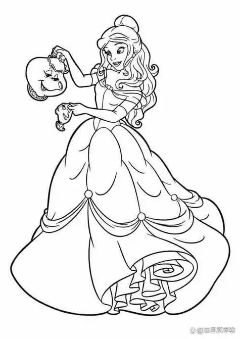 10张公主简笔画图片