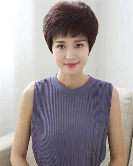中老年妈妈发型 妈妈减龄短发
