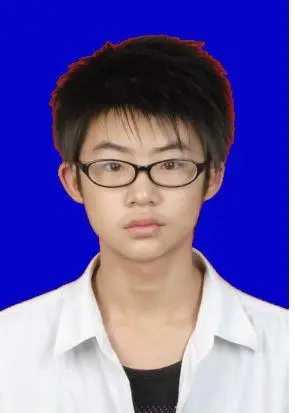 求高手帮我把图片弄成一寸蓝底的照片 在线等