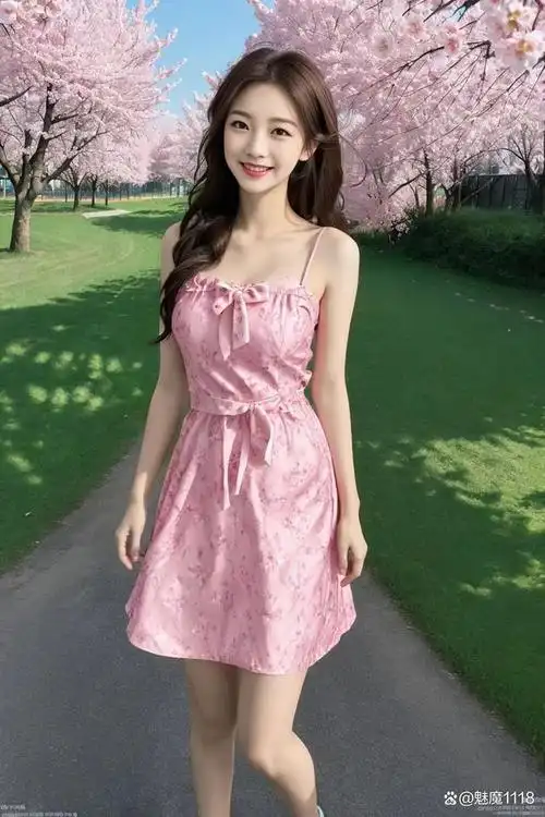 性感迷人吊带连衣裙小姐姐:所有的成熟,都是从失去开始的