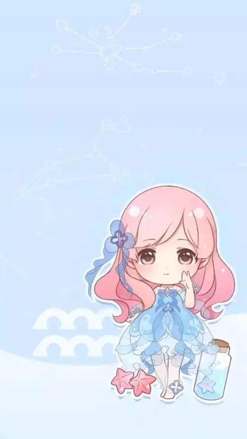 星座超萌简笔画q版战斗美少女q版漫画简笔画萌系q版人物简笔画十二