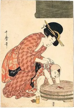 日本江户时代大师——喜多川歌麿笔下的浮世绘美人画