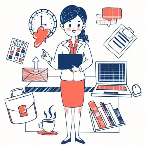 教师人物卡通手绘简笔画