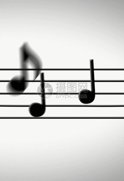 跳动的音符背景动图图片-正版gif素材401032407-摄图网