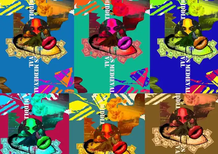 复古海报拼接设计