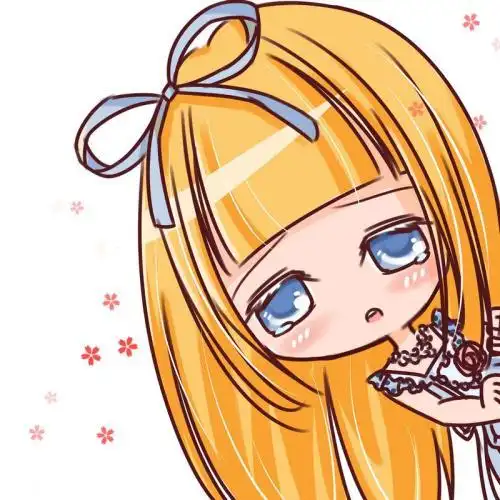 飞车迷超爱的歪头飞车女生卡通头像_你一个眼10kb