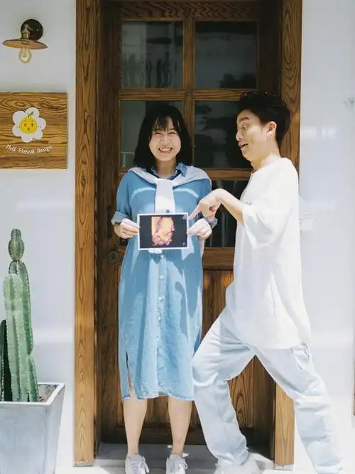 元气满满的日系孕妇照真的可爱到冒泡