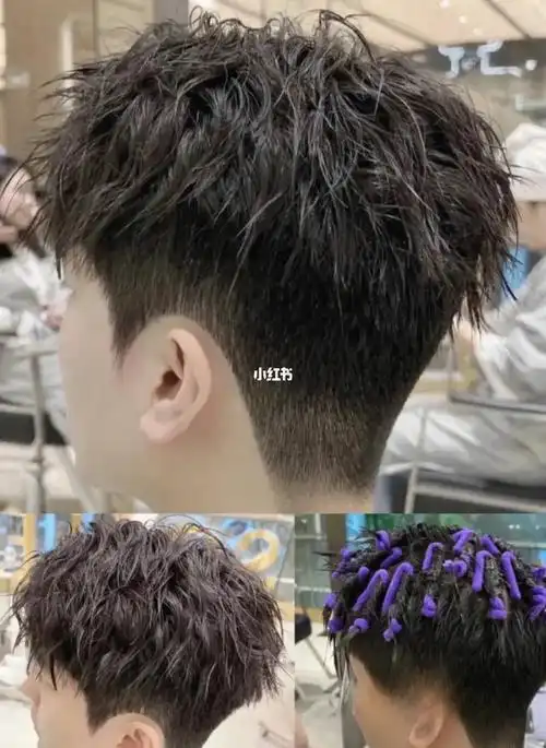 73烟花烫摩根烫男生秋冬凌乱蝴蝶烫