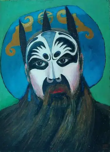 马曙光绘制京剧脸谱人物欣赏