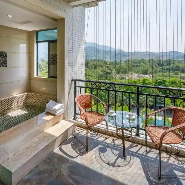 加100元升级豪华温泉房自带阳台/温泉泡池,舒适豪华▼