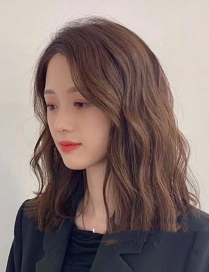 齐肩法式烫木马卷 可复古可甜美 中短发必烫 中长发烫发 法式烫 圆脸