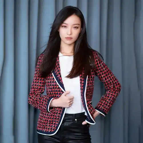 2020倪妮明星同款春秋季短款外套女修身显瘦时尚韩版洋气夹克上衣