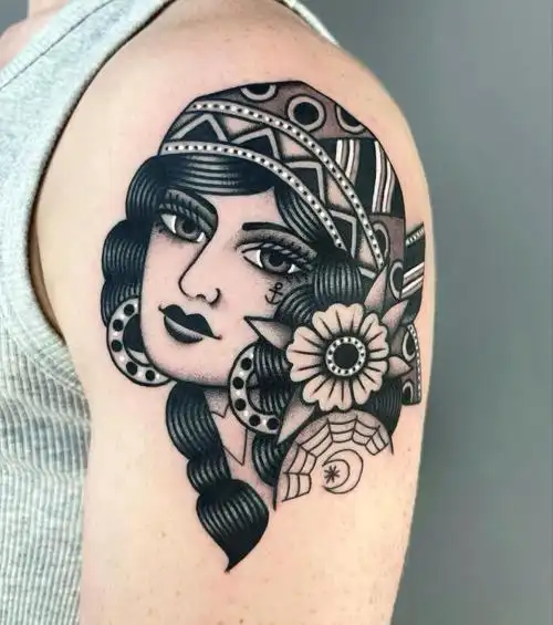 87张 old school 风格纹身图案欣赏_色彩