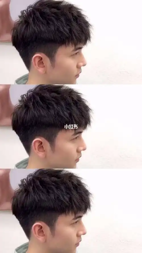 今日男士发型镂空碎盖_男士发型_镂空_烟花_染发_脸型_发型_男士发型