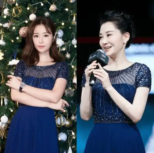 林心如与55岁许晴撞衫终于见识了气质美与媚态美的差距有多大