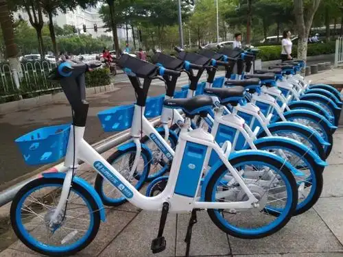 茂名正式投放哈罗共享电动车,车身还有提醒:免押金!